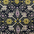 Μαύρο χρυσό διπλό είδος Jacquard Brocade Fabric